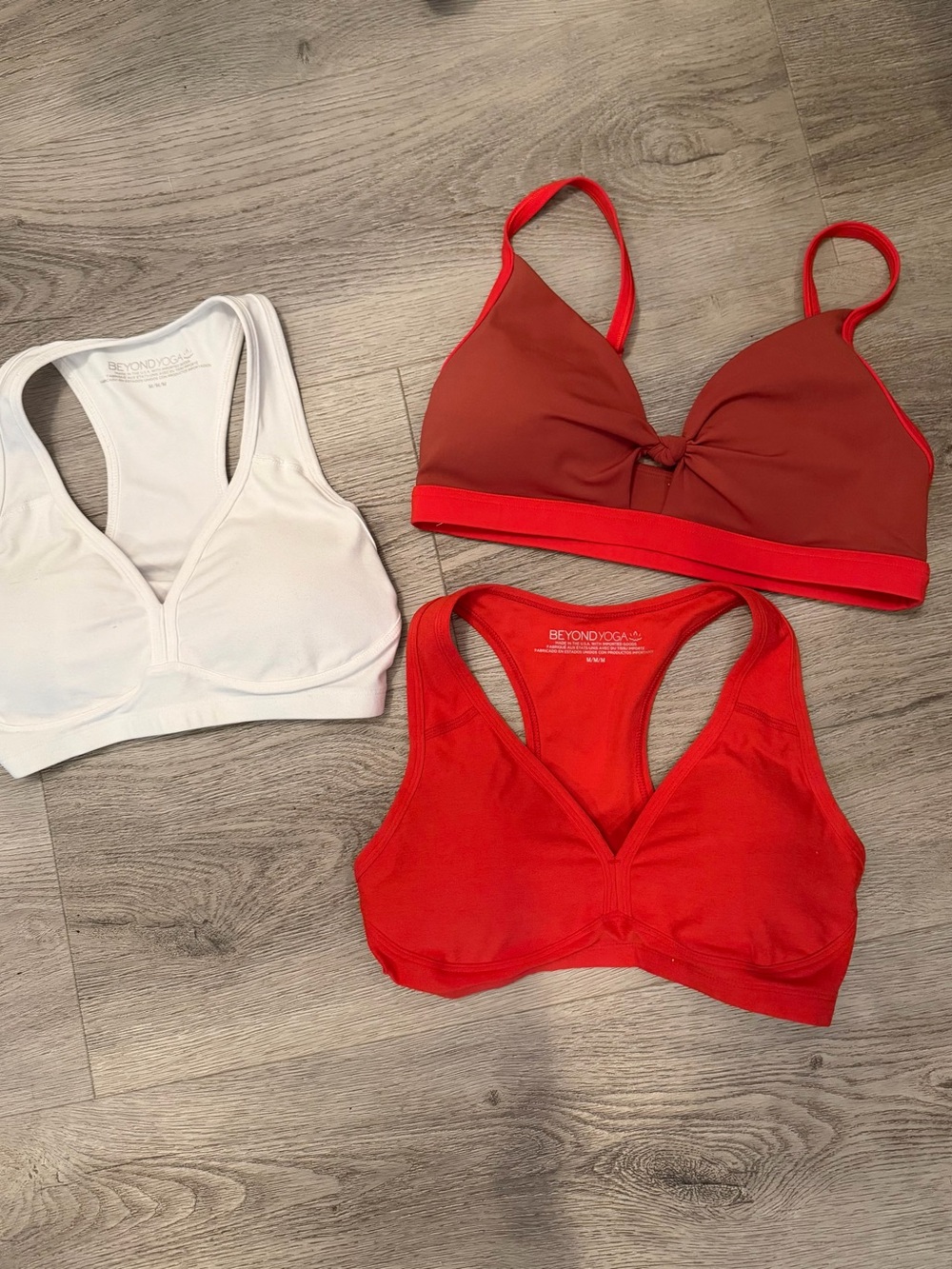 Beyond Yoga/Spiritual Gangster sports bras. All like new, size medium